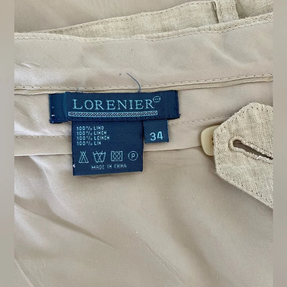 Lorenier 100% linen pants